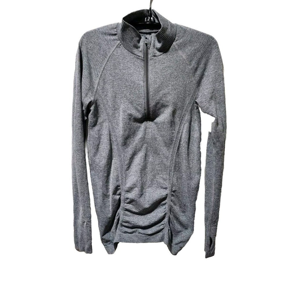 Athleta Women's 1/4 Zip Jacket Grey Lightweight Womens Small